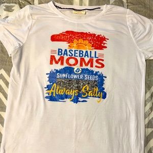 Custom baseball mom tee